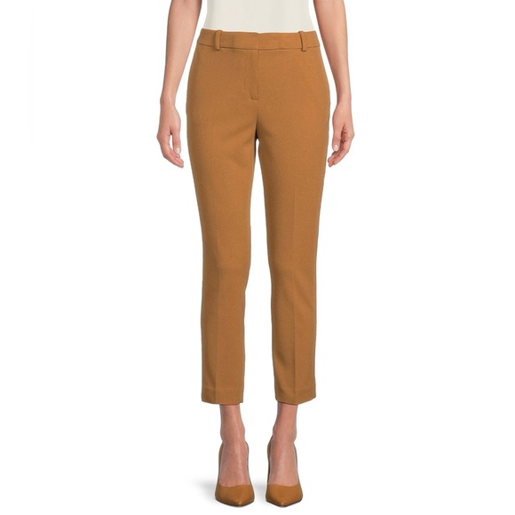 Ann Taylor women’s size 8 ankle pants, mustard colored front zip - Picture 1 of 9